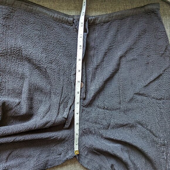 Annie Thompson Wide Leg Drawstring Pants with Contrast Hem - Picture 7 of 11